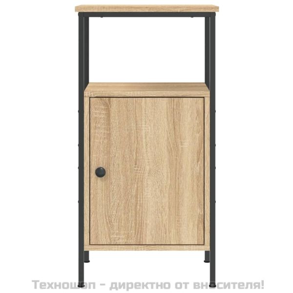 Нощно шкафче, дъб сонома, 41x31x80 см, инженерно дърво