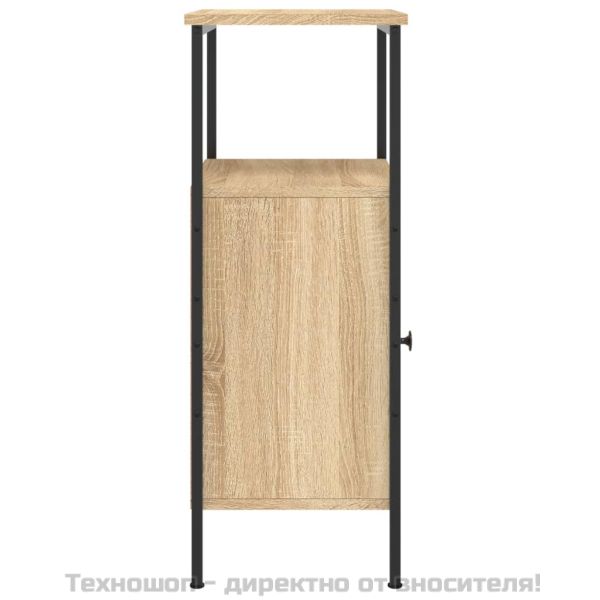 Нощно шкафче, дъб сонома, 41x31x80 см, инженерно дърво