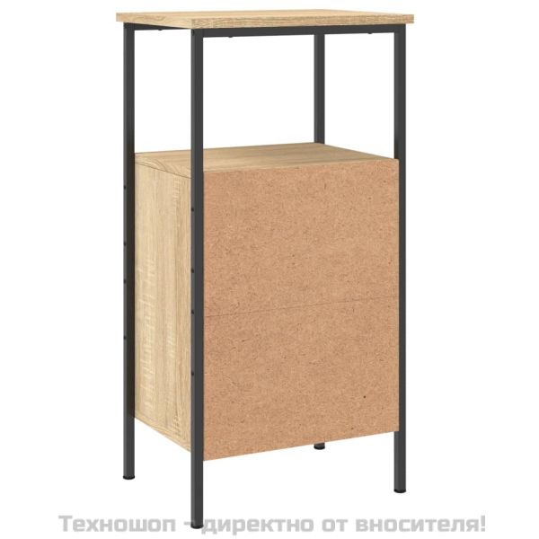 Нощно шкафче, дъб сонома, 41x31x80 см, инженерно дърво
