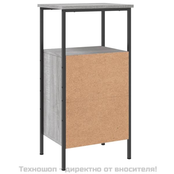 Нощно шкафче, сив сонома, 41x31x80 см, инженерно дърво