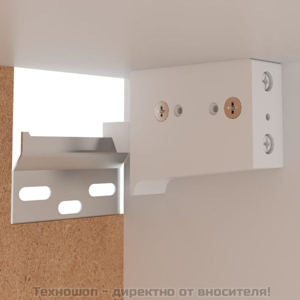 Висящ шкаф "Lyon" бял 39,5x31x60 см, инженерно дърво