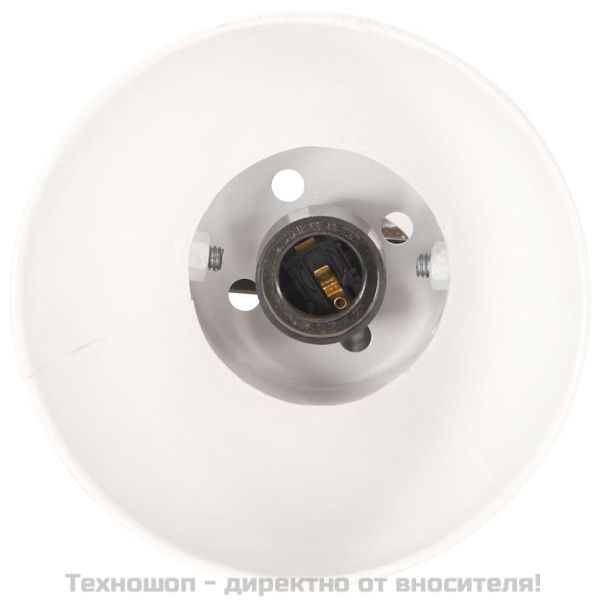 Подова лампа с 2 абажура, бяла, E27, чугун