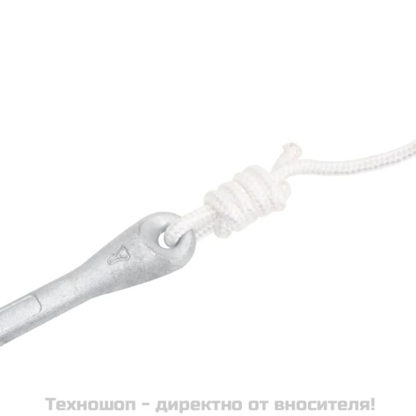 Сгъваема котва с въже сребриста 6 kg Горещо поцинкован чугун