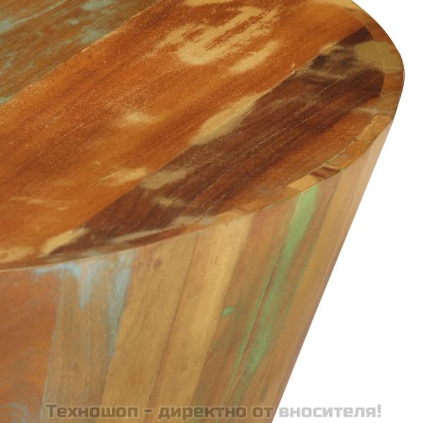 Кафе маса, Ø65x31 см, регенерирана дървесина масив