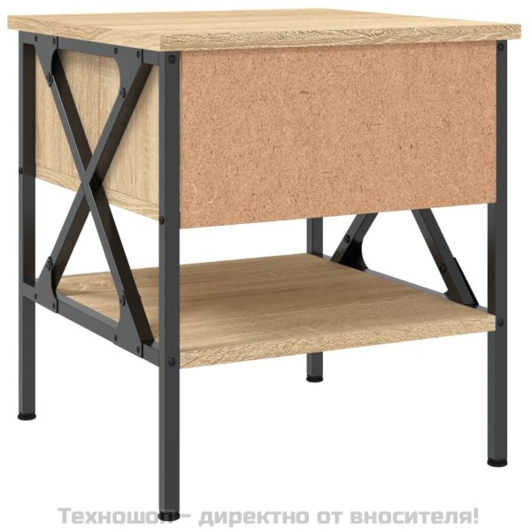 Нощна масичка, дъб сонома, 40x42x45 см, инженерно дърво