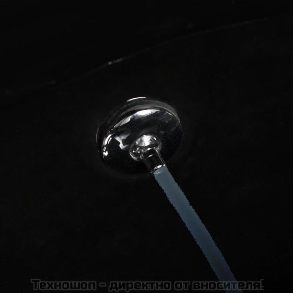 Окачена тоалетна без ръбове със скрито казанче черна керамика