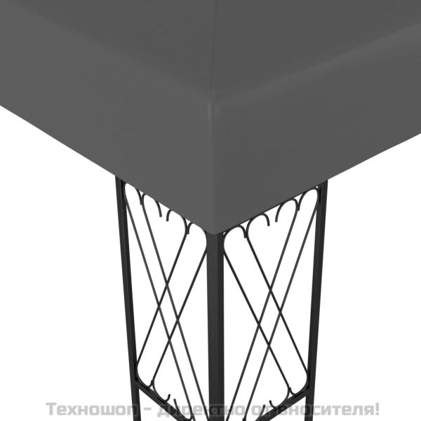 Шатра, 3х6 м, антрацит, текстил
