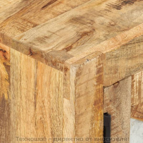 ТВ шкаф, 110x30x45 см, грубо мангово дърво