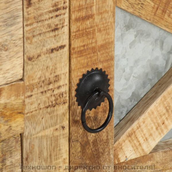 ТВ шкаф, 110x30x45 см, грубо мангово дърво