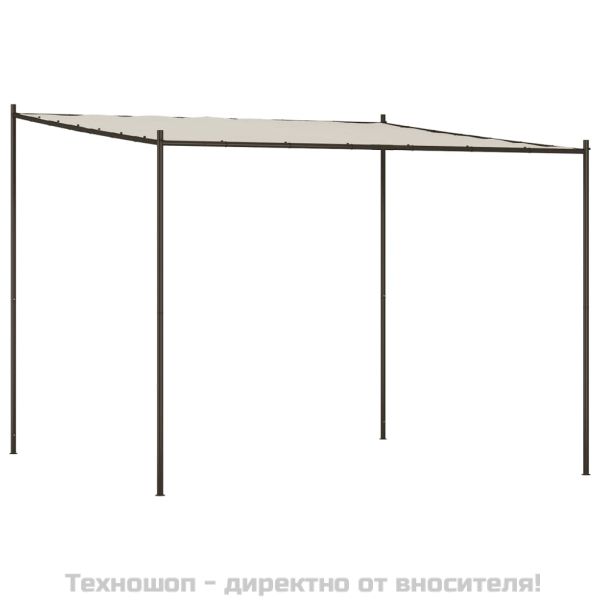 Шатра, бяла, 3x3 м, 180 г/м², плат и стомана