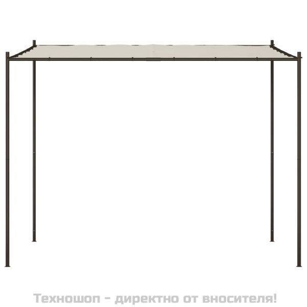 Шатра, бяла, 3x3 м, 180 г/м², плат и стомана