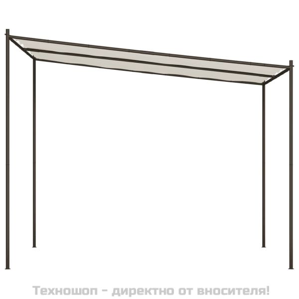 Шатра, бяла, 3x3 м, 180 г/м², плат и стомана