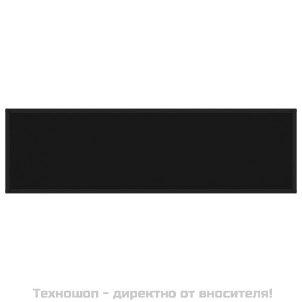 Конзолна маса, черна, 120x35x75 cм, закалено стъкло