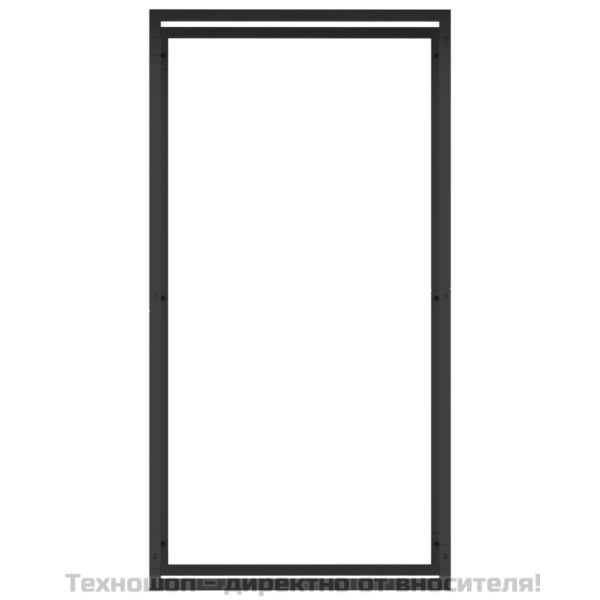 Стойка за дърва за огрев, матово черна, 80x28x154 см, стомана