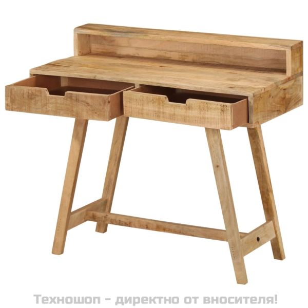 Бюро, 100x45x90 см, грубо мангово дърво масив