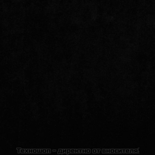 Кучешко легло черно 66x40x45 см кадифе