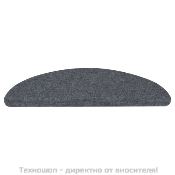 Самозалепващи стелки за стъпала, 10 бр, сиви, 65x22,5x3,5 см