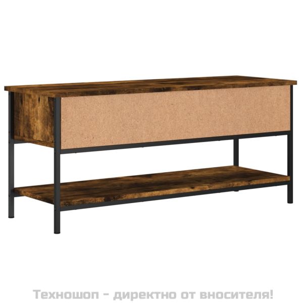 ТB шкаф, опушен дъб, 100x35x45 см, инженерно дърво