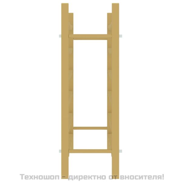 Стойка за вино за 36 бутилки, златиста, метална