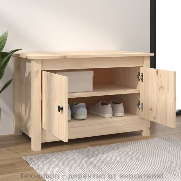Пейка за обувки, 70x38x45,5 см, бор масив