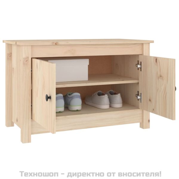 Пейка за обувки, 70x38x45,5 см, бор масив