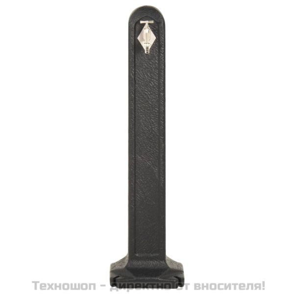 Градински резервоар с кран, антрацит, имитация на камък