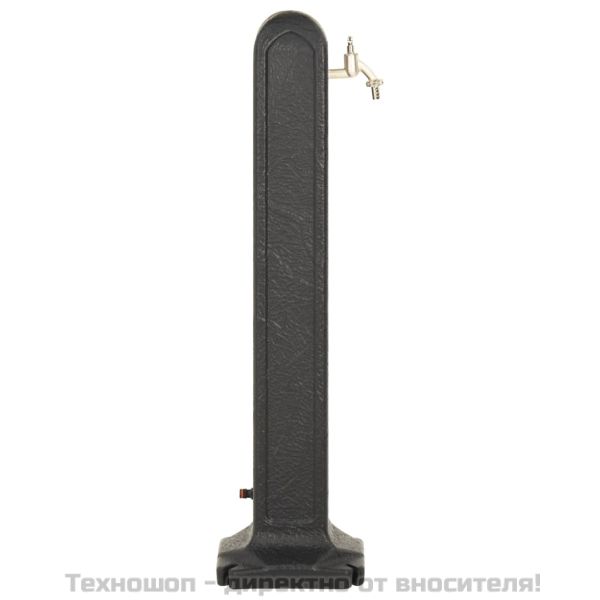 Градински резервоар с кран, антрацит, имитация на камък