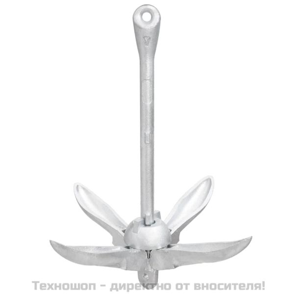 Сгъваема котва, сребриста, 8 кг, Горещо поцинкован чугун