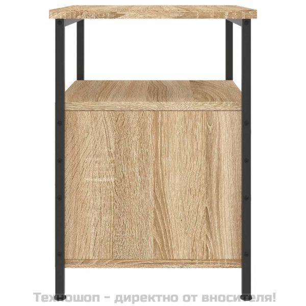 Нощно шкафче, дъб сонома, 34x35,5x50 см, инженерно дърво