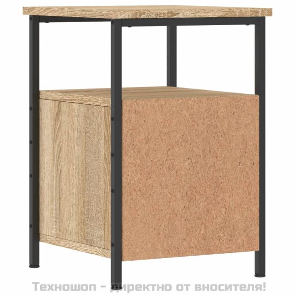 Нощно шкафче, дъб сонома, 34x35,5x50 см, инженерно дърво