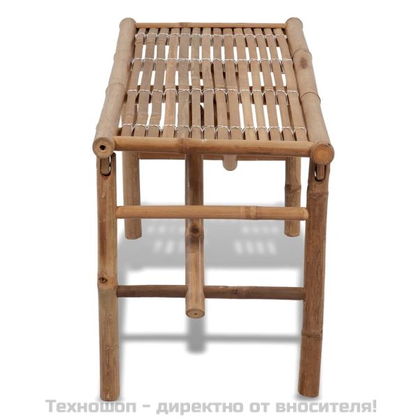 Сгъваема градинска пейка 118 см бамбук