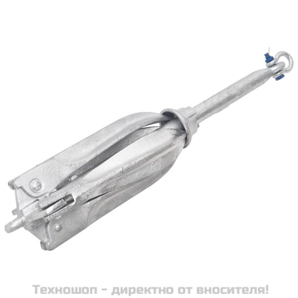 Сгъваема котва с въже сребриста 12 kg Горещо поцинкован чугун