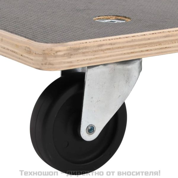 Транспортни колички 2 бр правоъгълни 50x35x11,5 см 250 кг