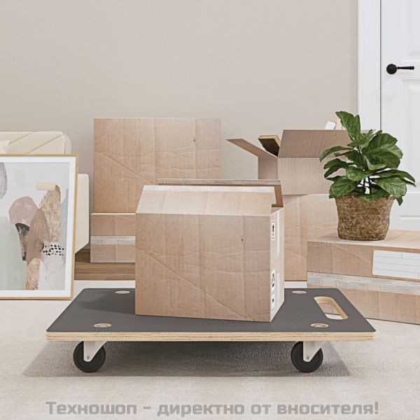 Транспортни колички 2 бр правоъгълни 80x55x11,5 см