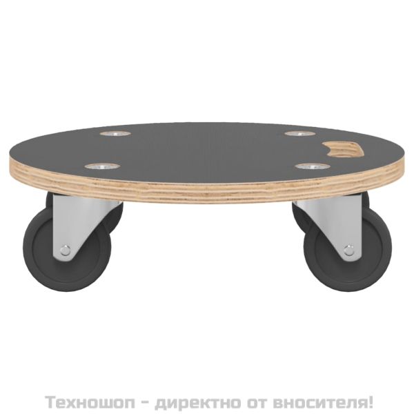 Транспортни колички 2 бр кръгли Ø38x11,5 см 250 кг