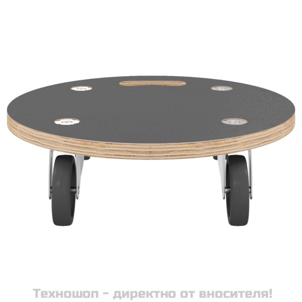 Транспортни колички 2 бр кръгли Ø38x11,5 см 250 кг