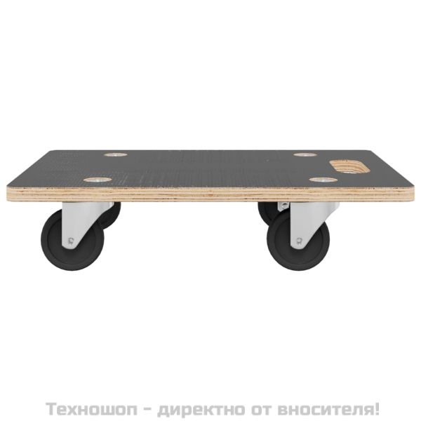Транспортни колички 2 бр правоъгълни 60x40x11,5 см 250 кг