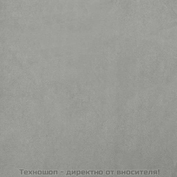 Кучешко легло светлосиво 100x50x21 см кадифе