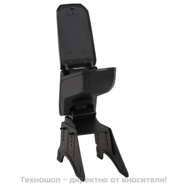 Подлакътник за кола универсален черен 14x30x(32-48,5) см ABS