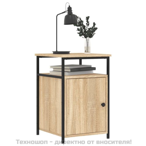 Нощно шкафче, дъб сонома, инженерно дърво 40x42x60 см