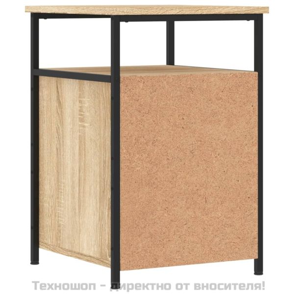 Нощно шкафче, дъб сонома, инженерно дърво 40x42x60 см