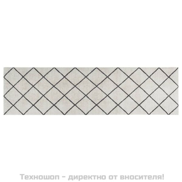 Кухненско килимче, миещо, квадрати, 45x150 см, кадифе