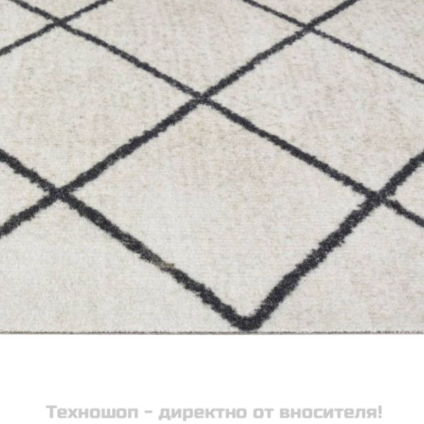 Кухненско килимче, миещо, квадрати, 45x150 см, кадифе