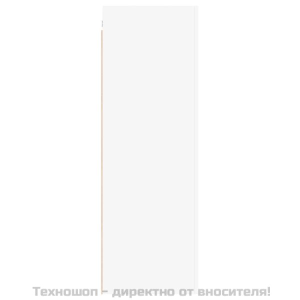 ТВ шкаф, бял, 30,5x30x90 см, инженерно дърво