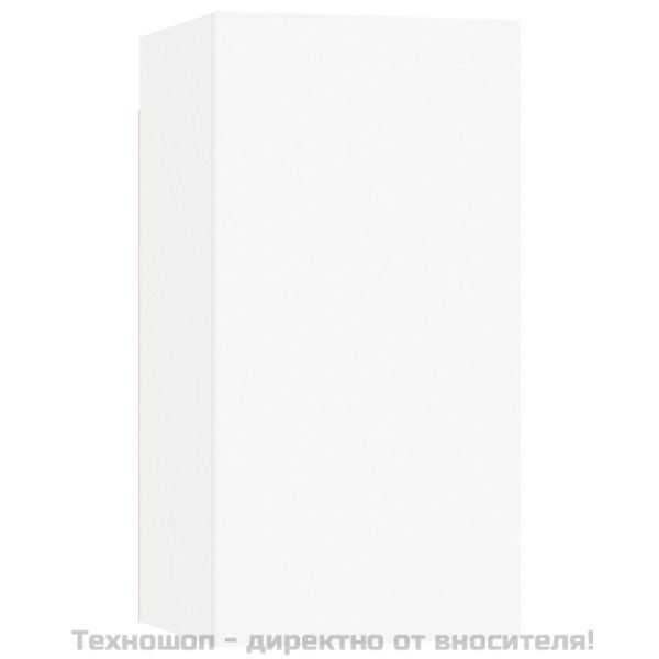 Комплект ТВ шкафове от 4 части, бял, инженерно дърво