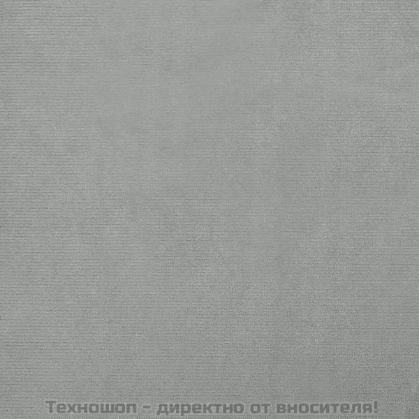 Кучешко легло с разширение светлосиво 100x50x30 см кадифе