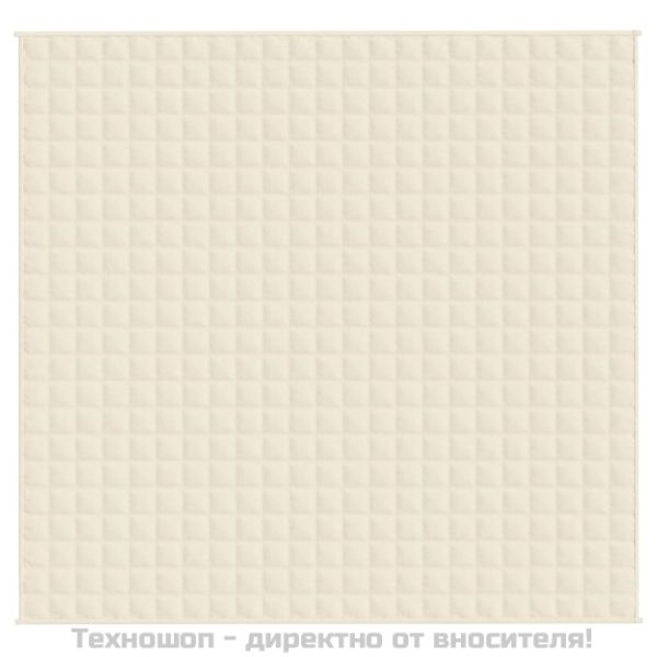 Утежнено одеяло светлокремаво 220x230 см 11 кг плат