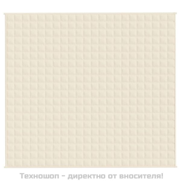 Утежнено одеяло светлокремаво 200x220 см 13 кг плат