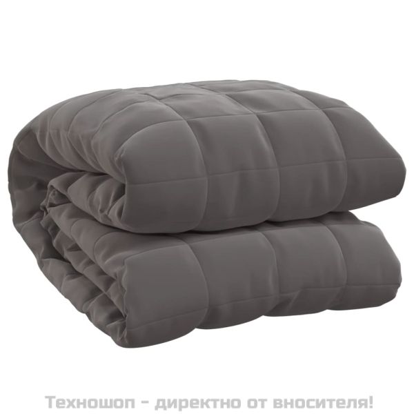 Утежнено одеяло сиво 200x230 см 13 кг плат