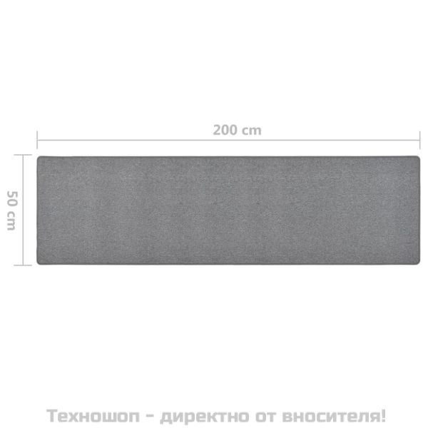 Пътека, тъмносива, 50x200 см